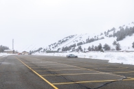 The surroundings of the Valsequi ski resort in Madrid during the snowfall of March 2025.