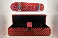 Baúl skateboard en lona Monogram Supreme, 2017-2018